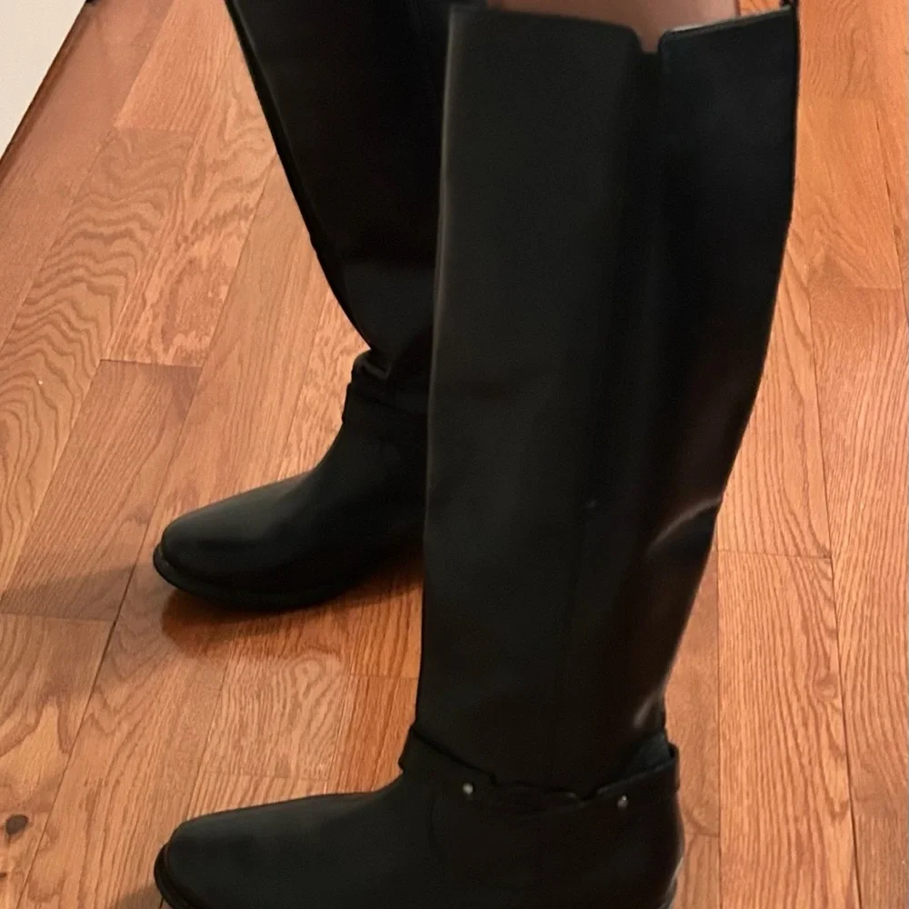 Clarks Black leather riding boots - Picture 5 of 10